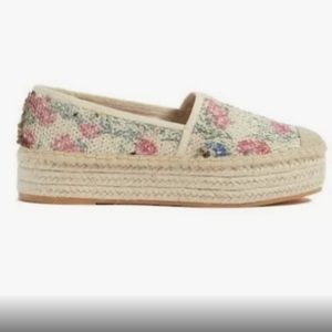 CASLON Collins Floral Sequin Espadrilles platform